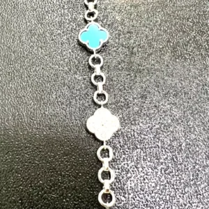 Tennis Turquoise Bracelet With Sterling Silver | Bracelets For Men & Women With Real Turquoise